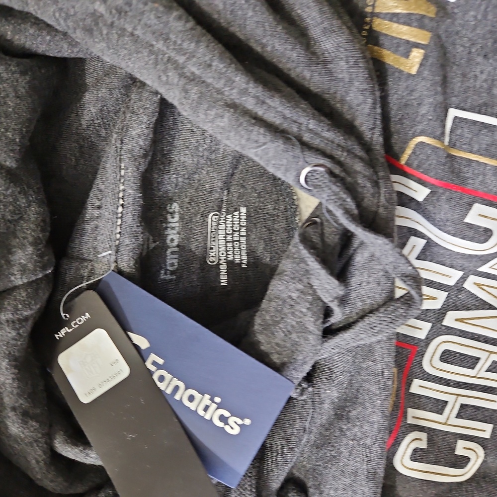 Fanatics Brand Charcoal San Francisco 49ers Super Bowl Hoodie. NWT. - Picture 5 of 7